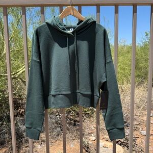 ⬇️💲90 Degree By Reflex NWT Darkest Spruce Green Hoodie